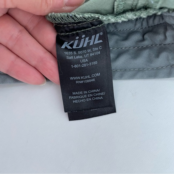 Kuhl Spire Shorts Women’s 2 Olive Green Pockets Hiking Outdoor - Picture 7 of 14